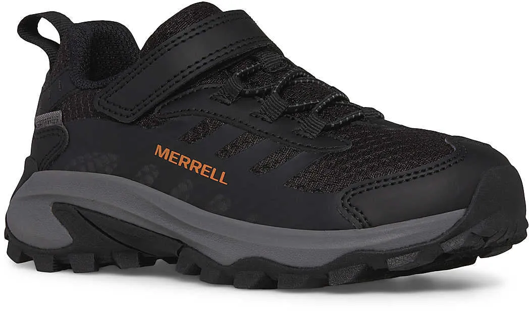 Schuhe Merrell Merrell Moab Speed 2 A/C Wasserdichte Junior Wanderschuhe - Schwarz
