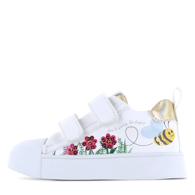 Shoesme: Frühlings-Velcro-Schuhe für Mädchen - Biene