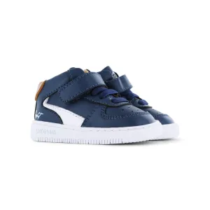 Shoesme: High Trainer - Dunkelblau Cognac