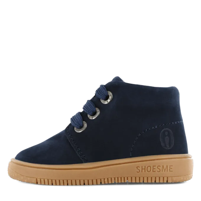 Shoesme: Marineblauer Wildleder-Schnürstiefel für Kinder
