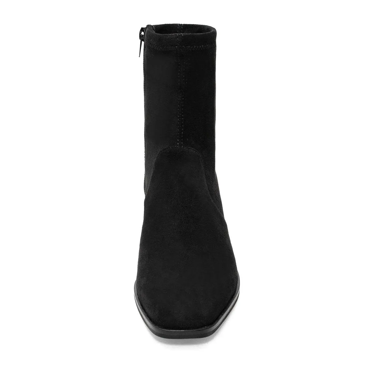 Silent D Damen Black Stretch Wildleder mit weiterer Passform
