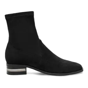 Silent D Damen Black Stretch Wildleder mit weiterer Passform