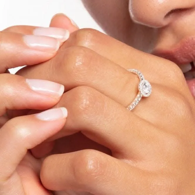 Silber Zirkonia Französisches Fassung Stapelring TR2326-051-14 Thomas Sabo Ringe