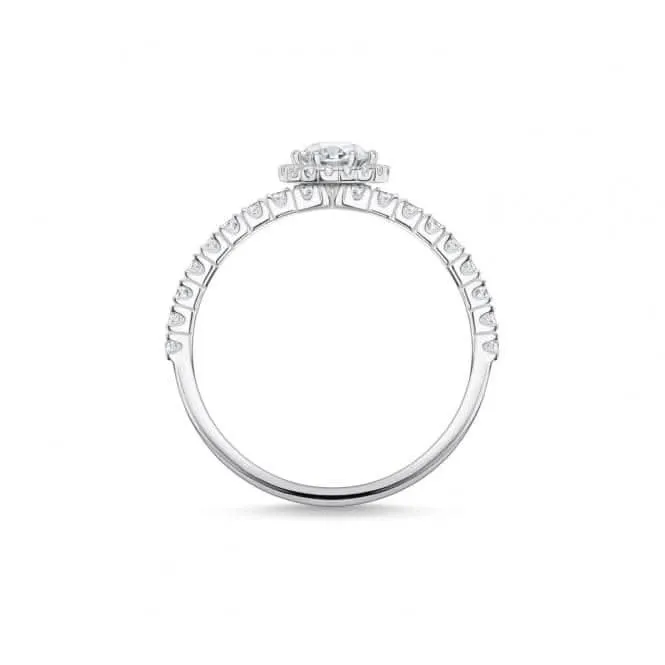Silber Zirkonia Französisches Fassung Stapelring TR2326-051-14 Thomas Sabo Ringe