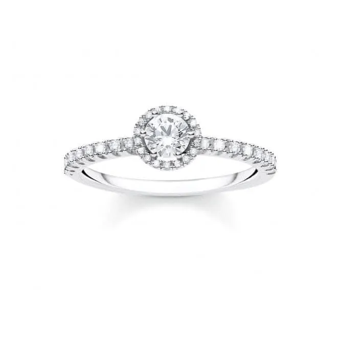 Silber Zirkonia Französisches Fassung Stapelring TR2326-051-14 Thomas Sabo Ringe