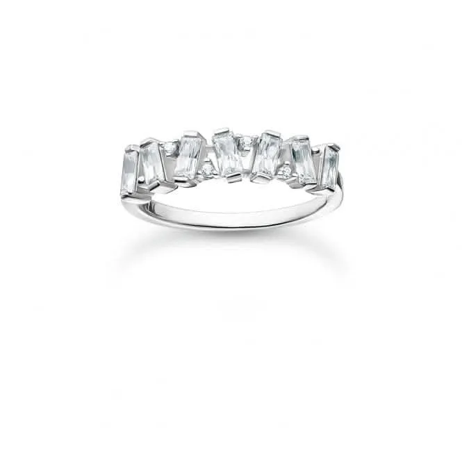 Silber Zirkonia Weiße Steine Ring TR2346-051-14 Thomas Sabo Ringe