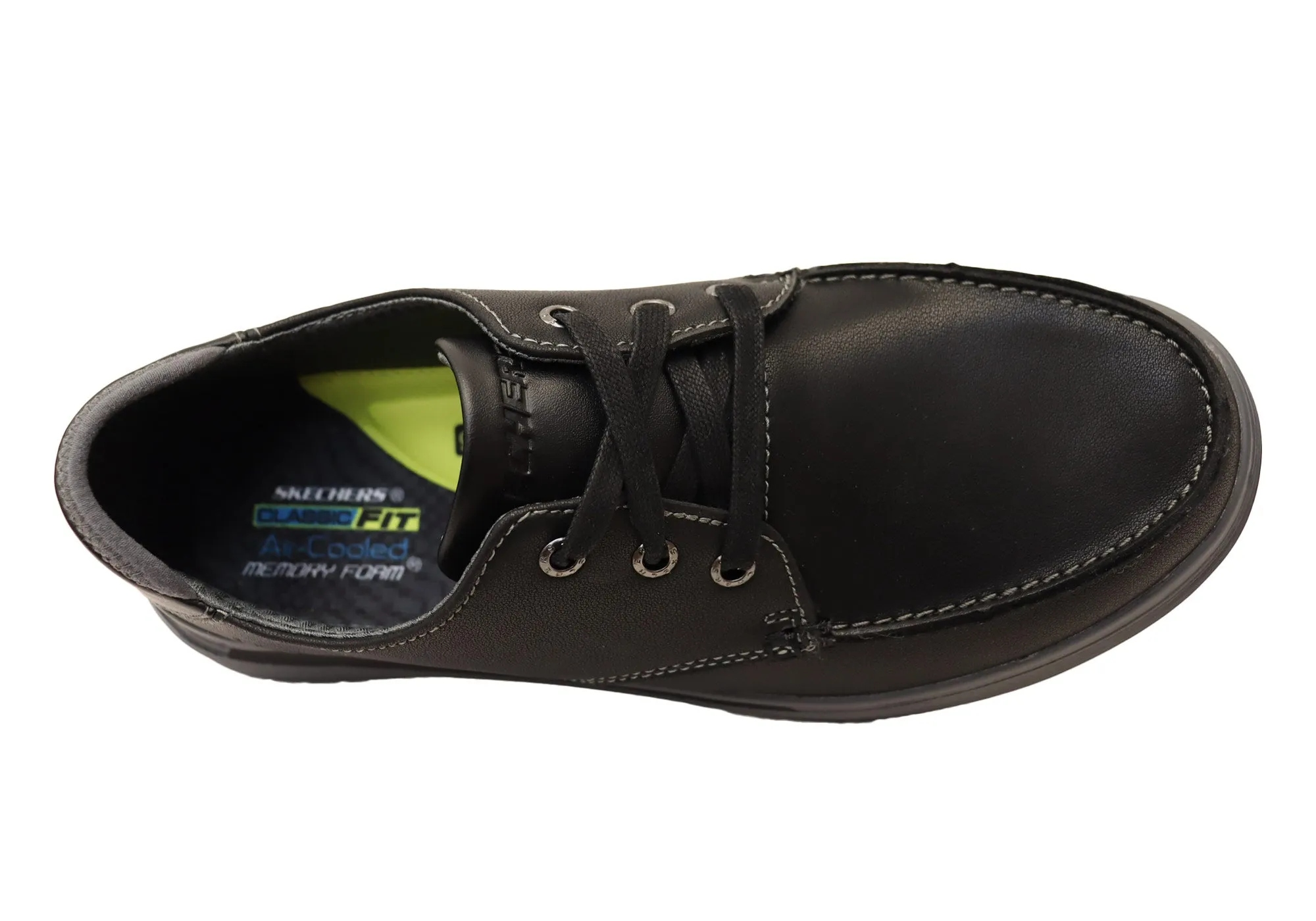 Skechers Herren Proven Valargo Bequeme Lederschnürschuhe Skechers Schuhe