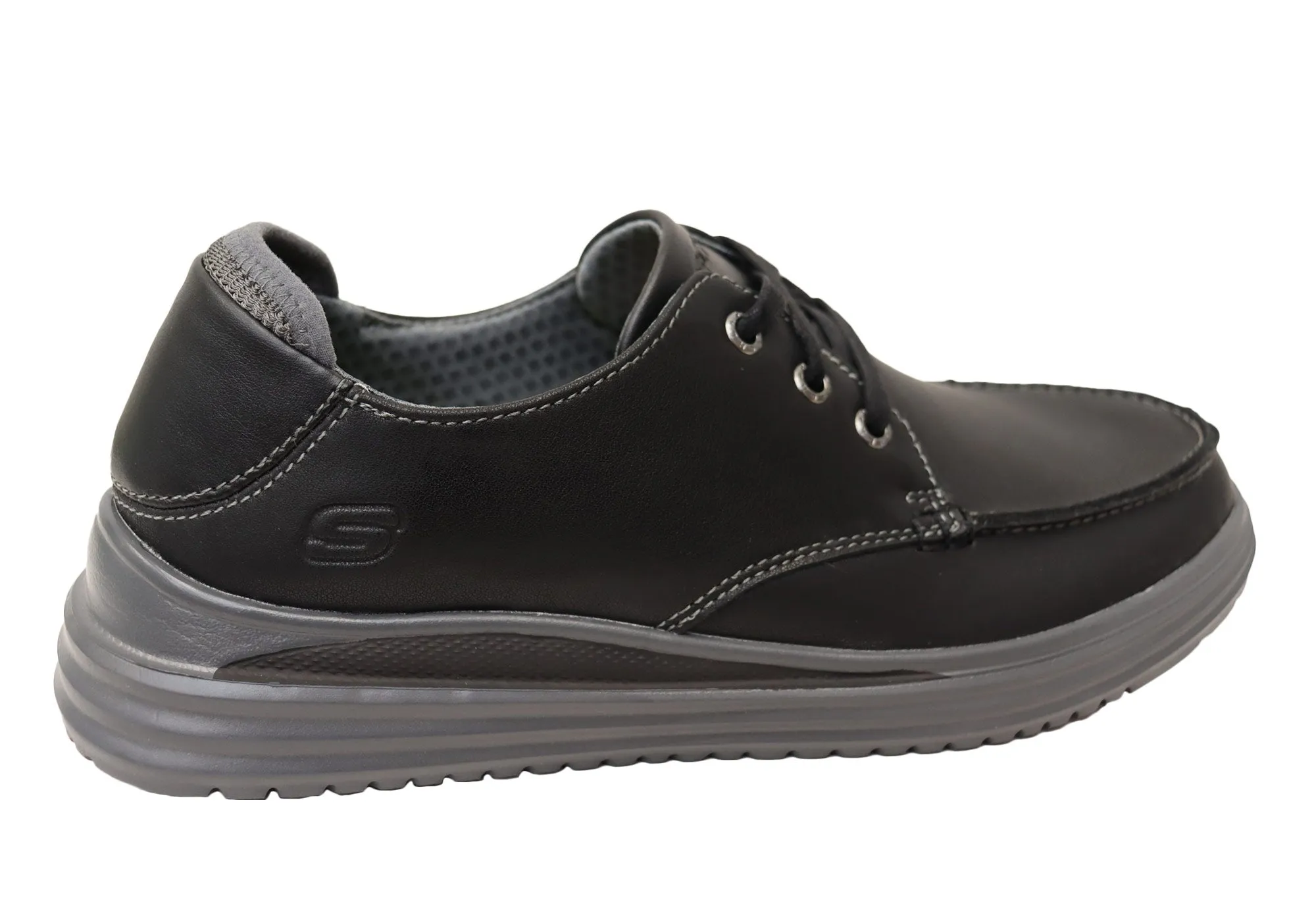 Skechers Herren Proven Valargo Bequeme Lederschnürschuhe Skechers Schuhe