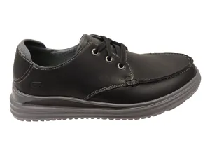 Skechers Herren Proven Valargo Bequeme Lederschnürschuhe Skechers Schuhe