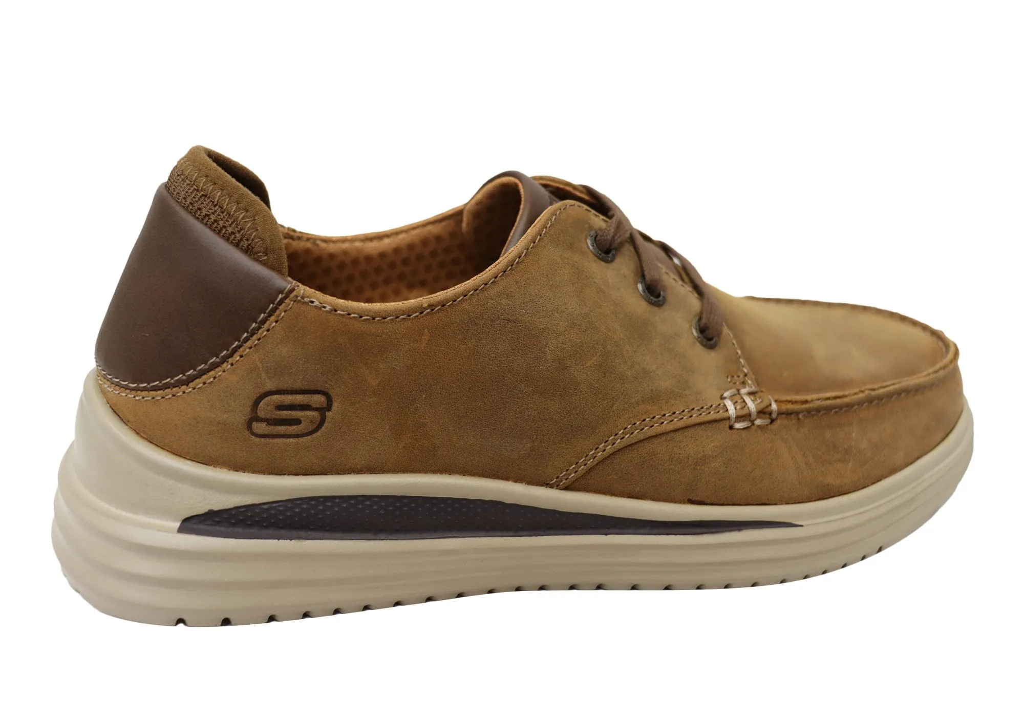 Skechers Herren Proven Valargo Bequeme Lederschnürschuhe Skechers Schuhe