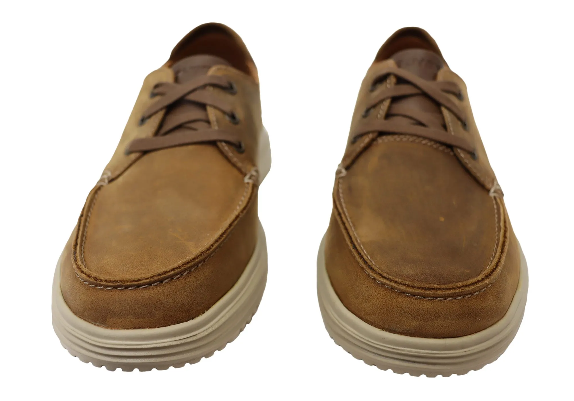 Skechers Herren Proven Valargo Bequeme Lederschnürschuhe Skechers Schuhe