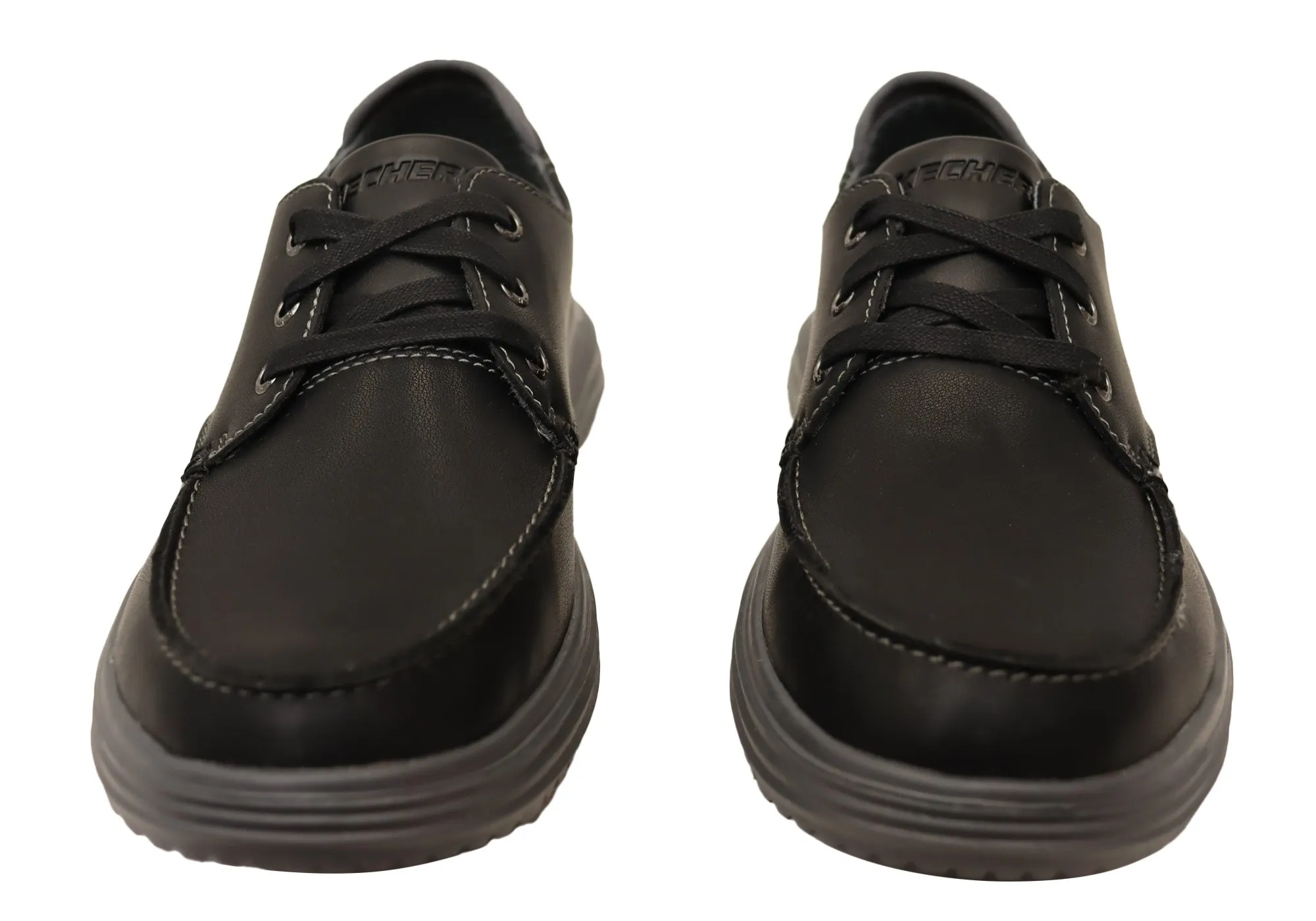 Skechers Herren Proven Valargo Bequeme Lederschnürschuhe Skechers Schuhe