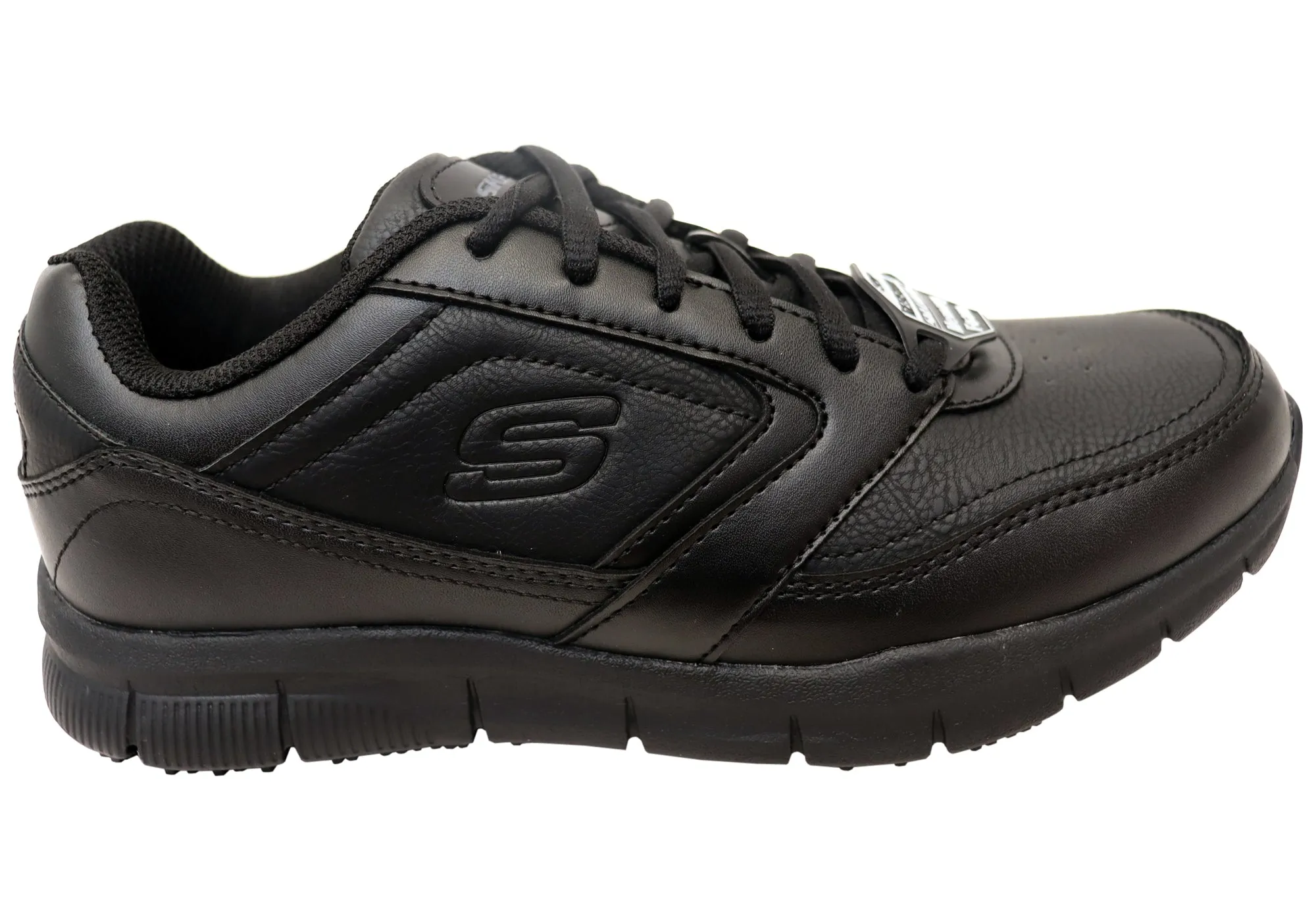 Skechers Herren Arbeit Relaxed Fit Nampa Schnürschuhe mit rutschfester Sohle Skechers Schuhe