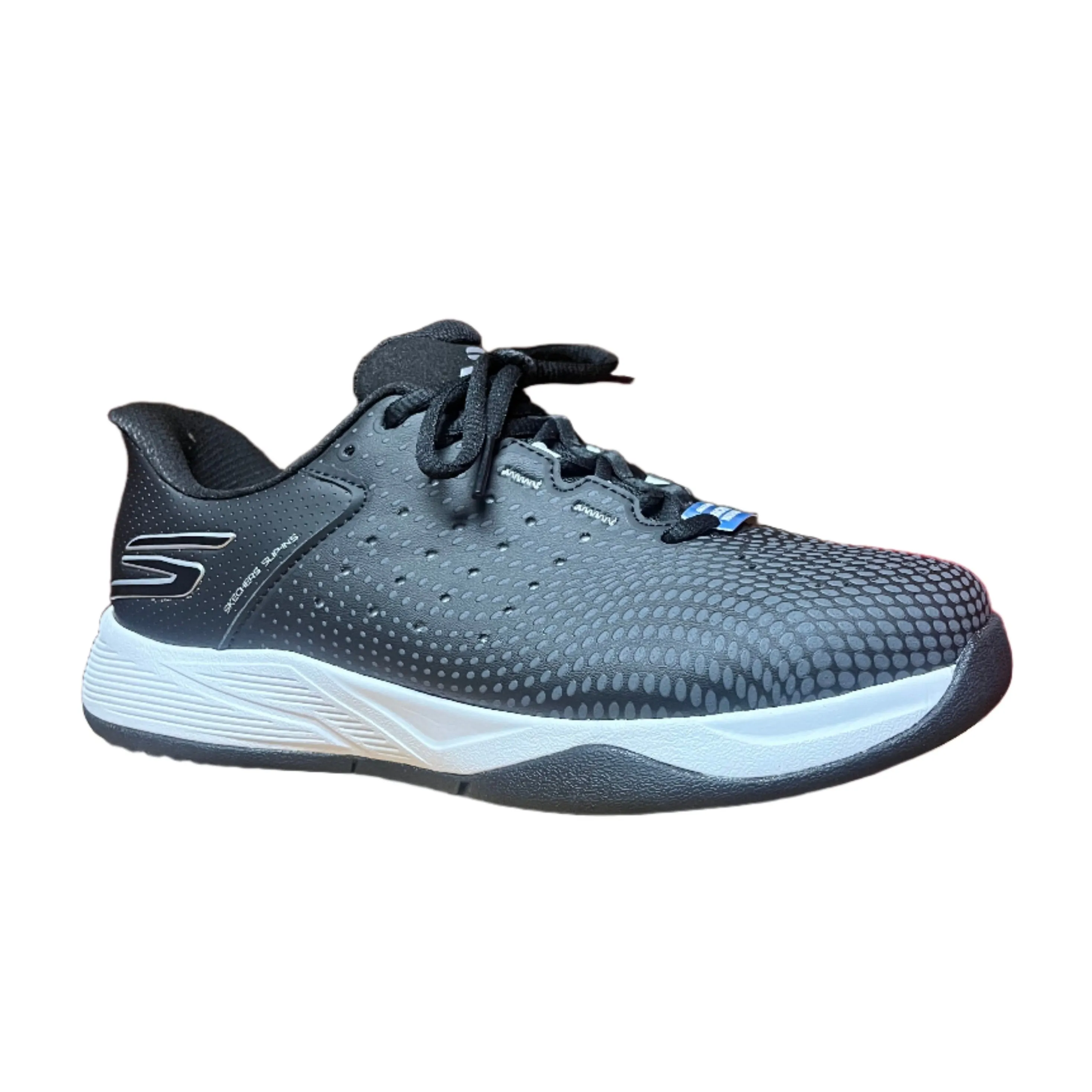 Skechers Schuhe Damen Skechers Slip-ins Relaxed Fit: Viper Court Reload Schwarz/Weiß