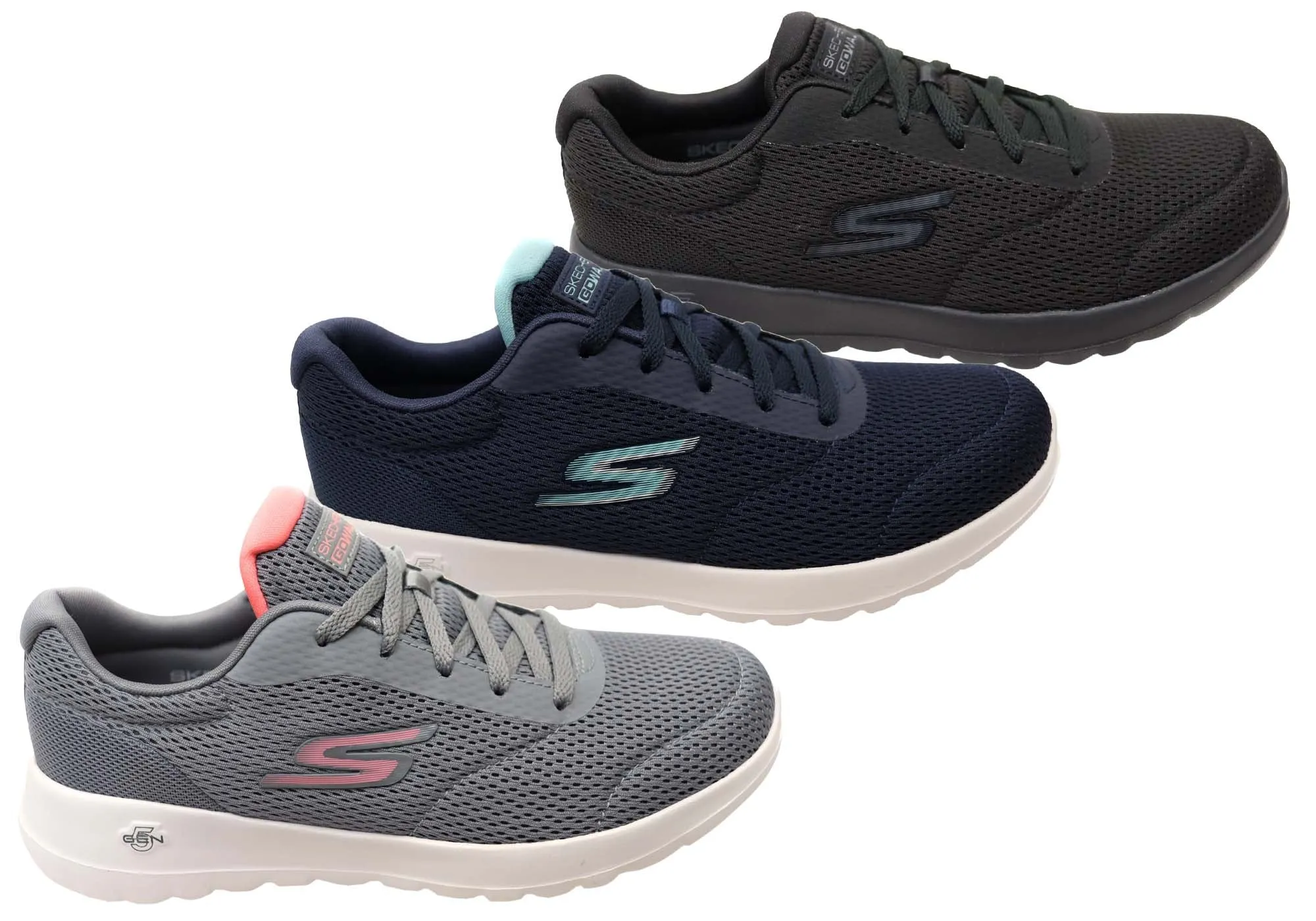 Skechers Damen Go Walk Joy Adie Bequeme Schnürschuhe Skechers Schuhe