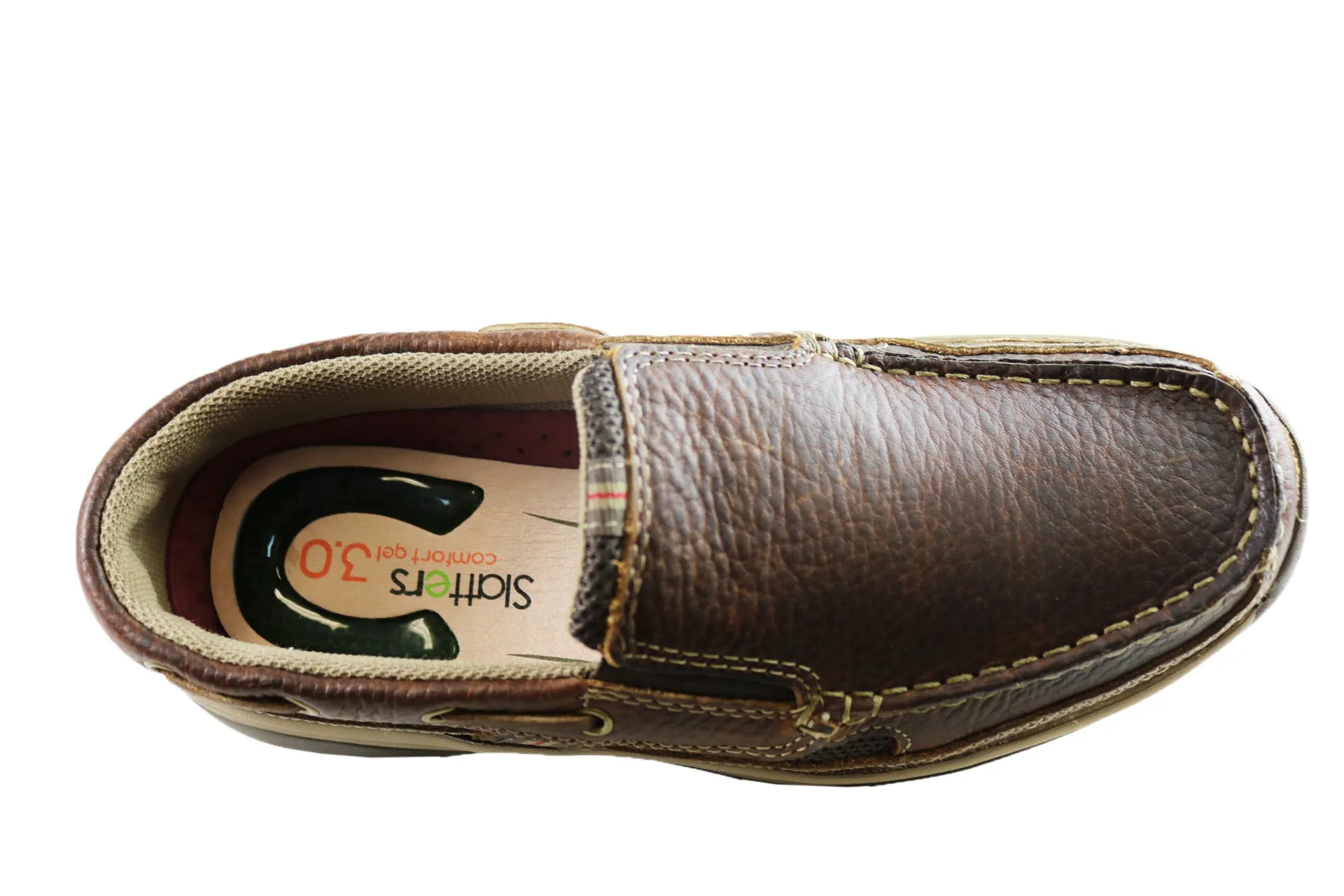 Slatters Splice Herren Smart Casual Leder Loaferschuhe Slatters Schuhe