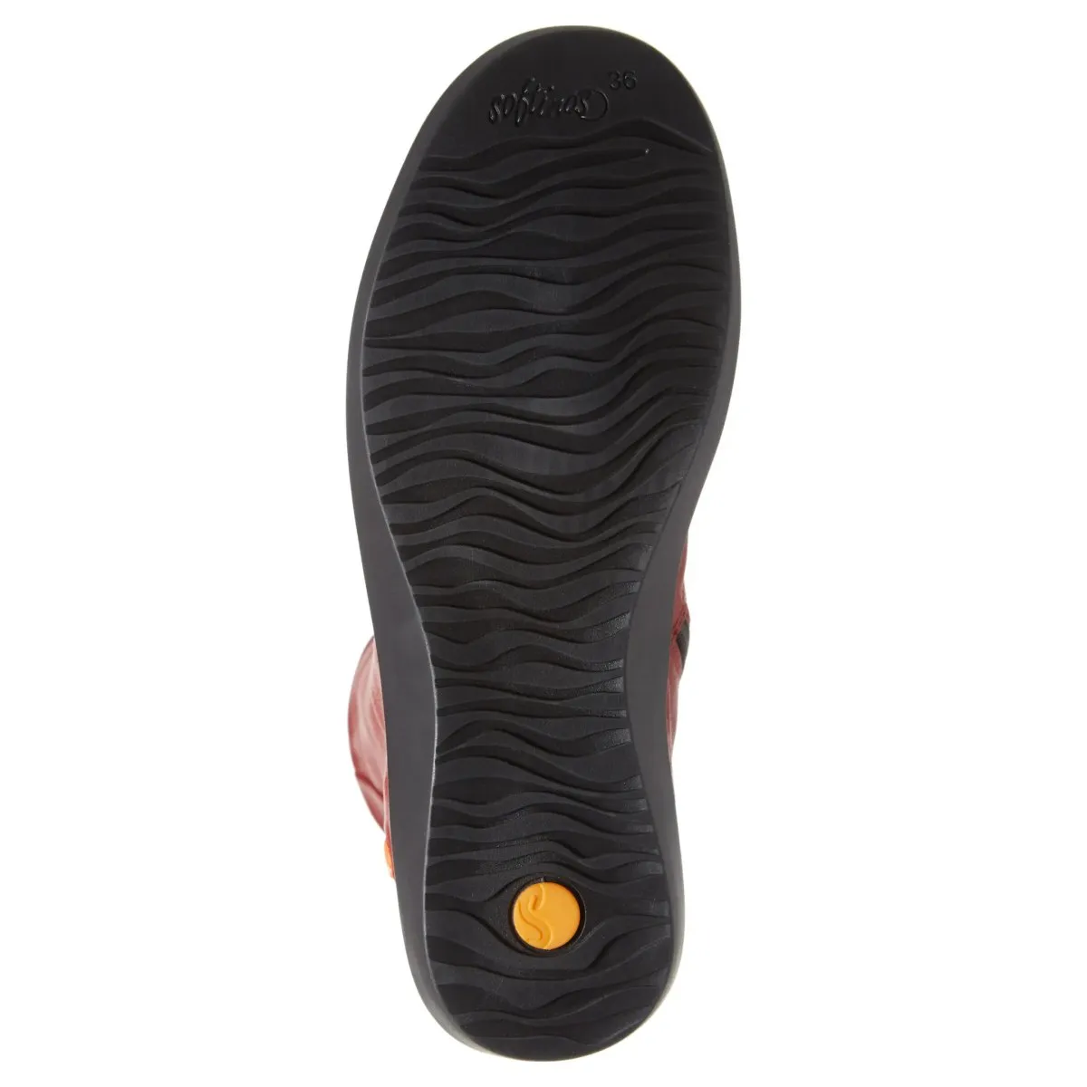 Softinos von Bos & Co Damen Bler550SOF Rot Glatt Wasserdicht