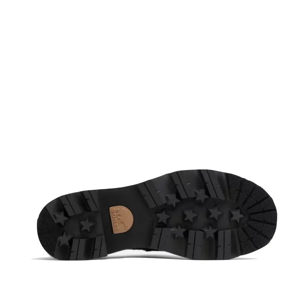 Sorel Damen Joan Now City Leder-Loafer mit Absatz in Schwarz