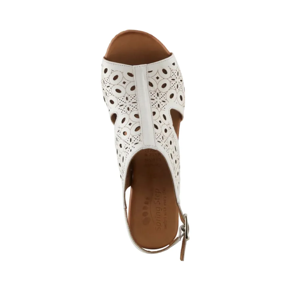 Spring Step Damen Kovach High Heel Sandale in Weiß