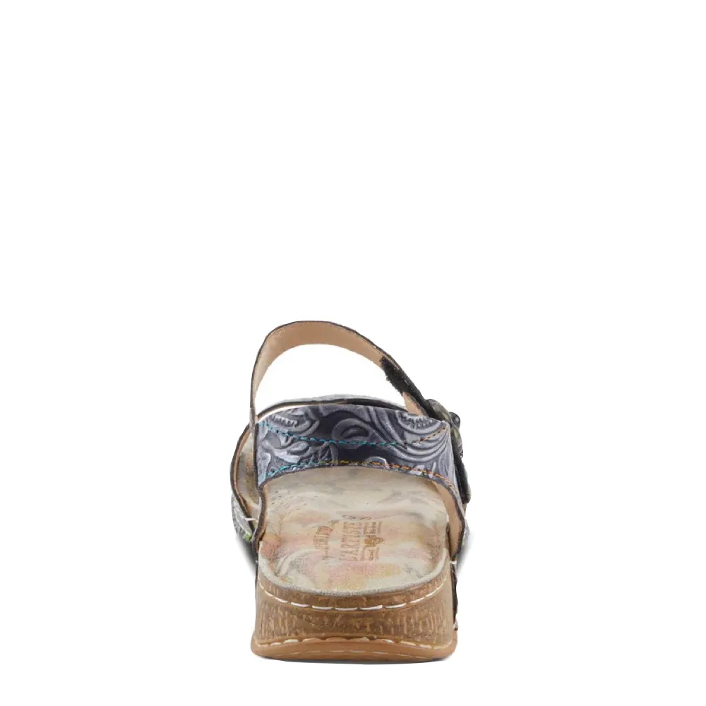 Spring Step Damen-Sandale in Schwarz-Multi, beliebt
