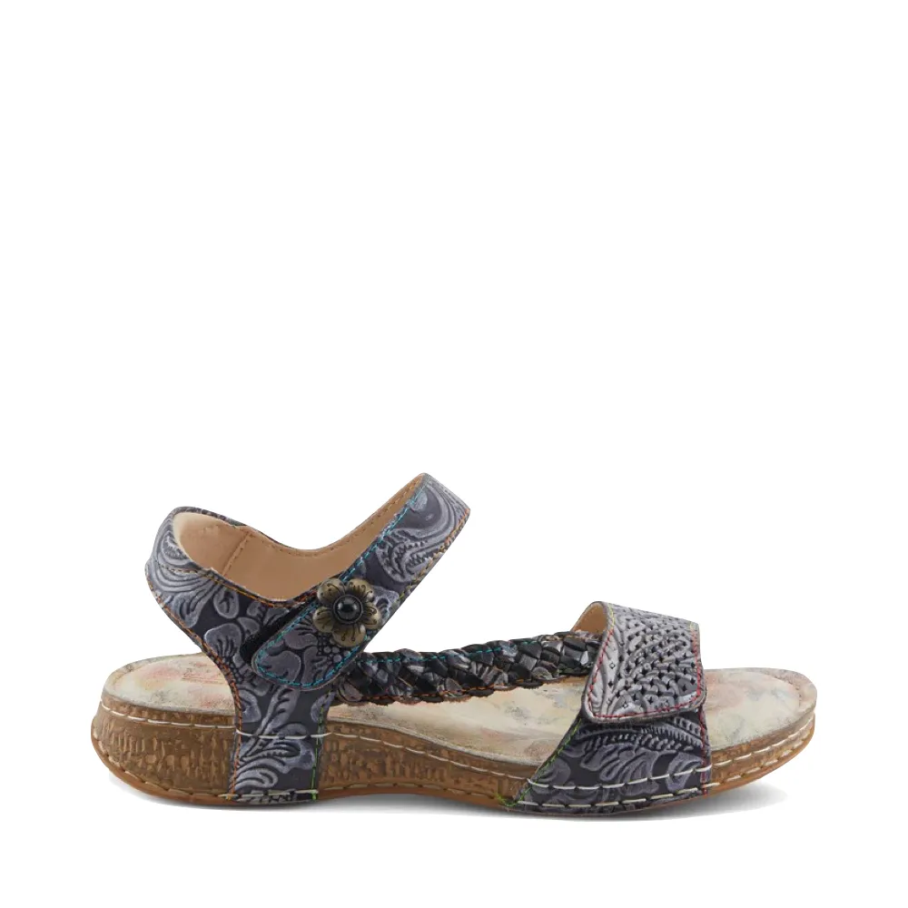 Spring Step Damen-Sandale in Schwarz-Multi, beliebt
