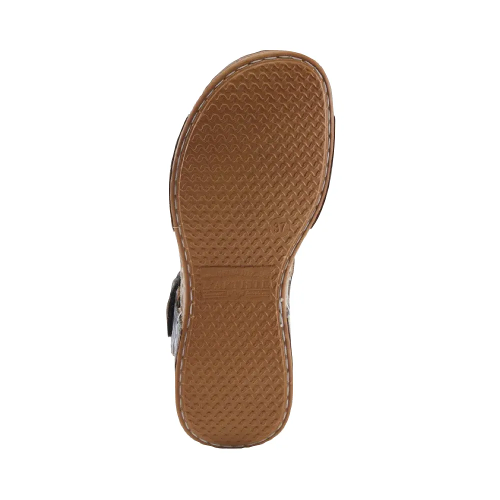 Spring Step Damen-Sandale in Schwarz-Multi, beliebt