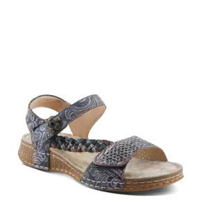 Spring Step Damen-Sandale in Schwarz-Multi, beliebt