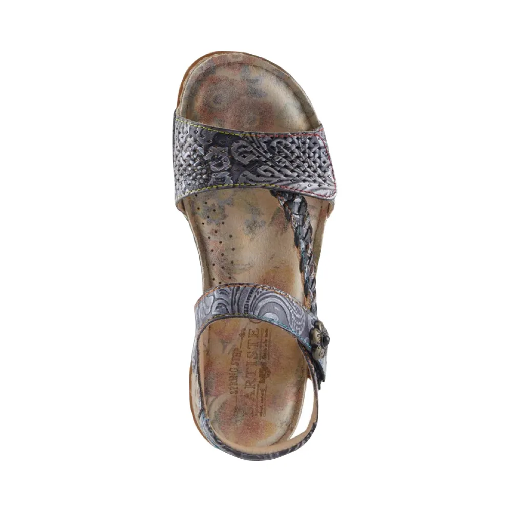 Spring Step Damen-Sandale in Schwarz-Multi, beliebt