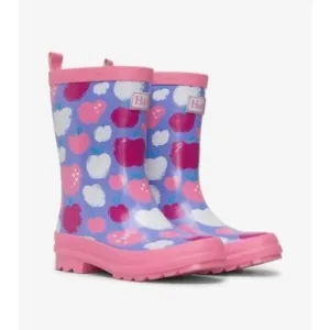 Geprägte Äpfel Glänzende Regenstiefel