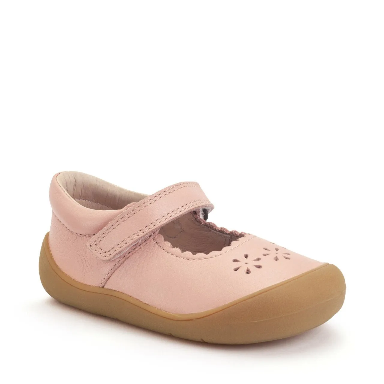 Start-Rite: Eva - Blassrosa Leder mit Blumenmuster