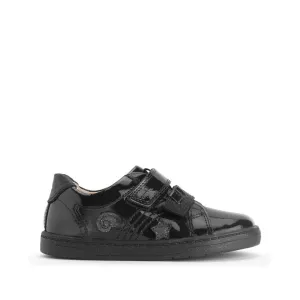 Start-Rite: Fantasy Riptape Schülerschuhe - Hochglanzschwarz