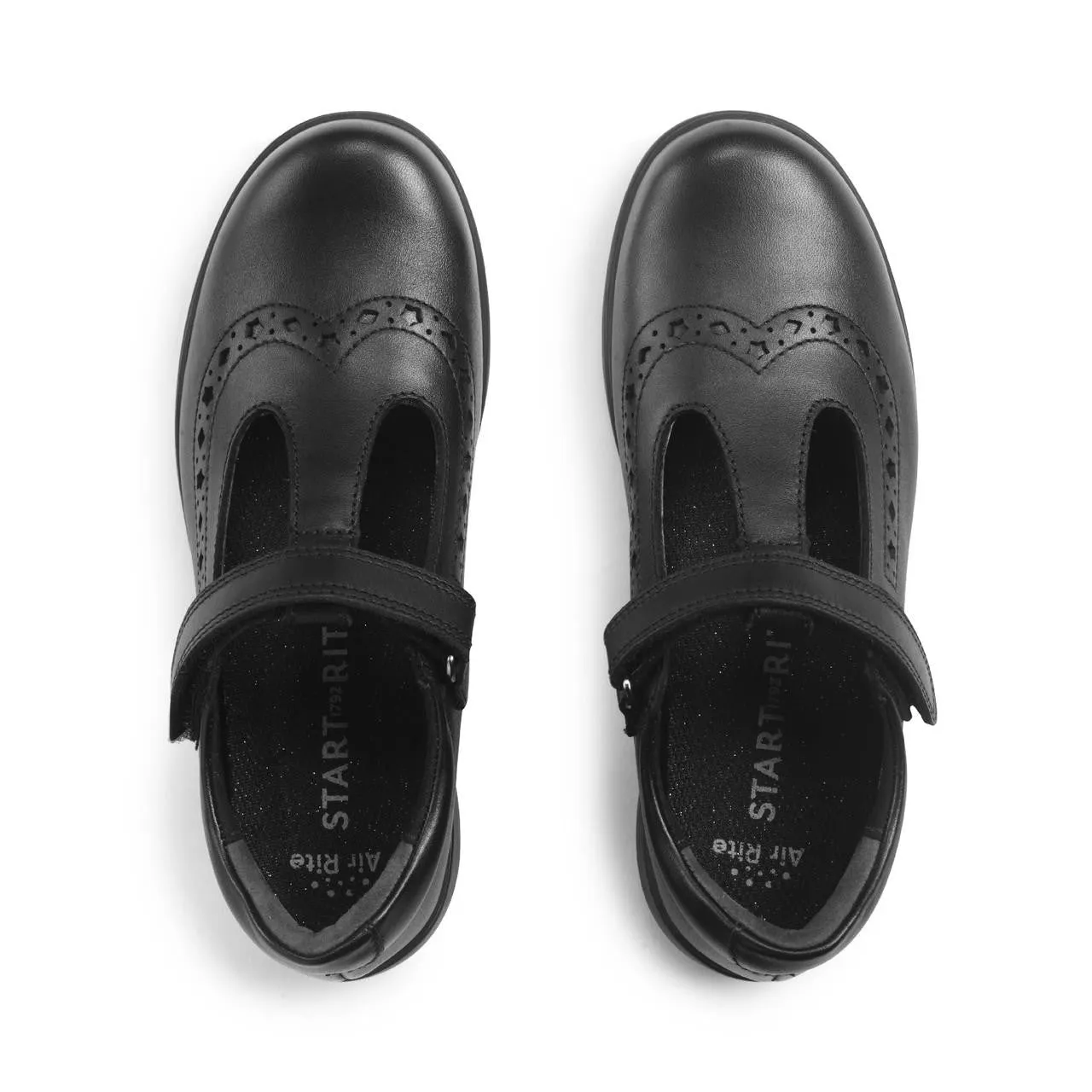 Start-Rite: Hope T-Bar Schuhschule - Schwarzes Leder