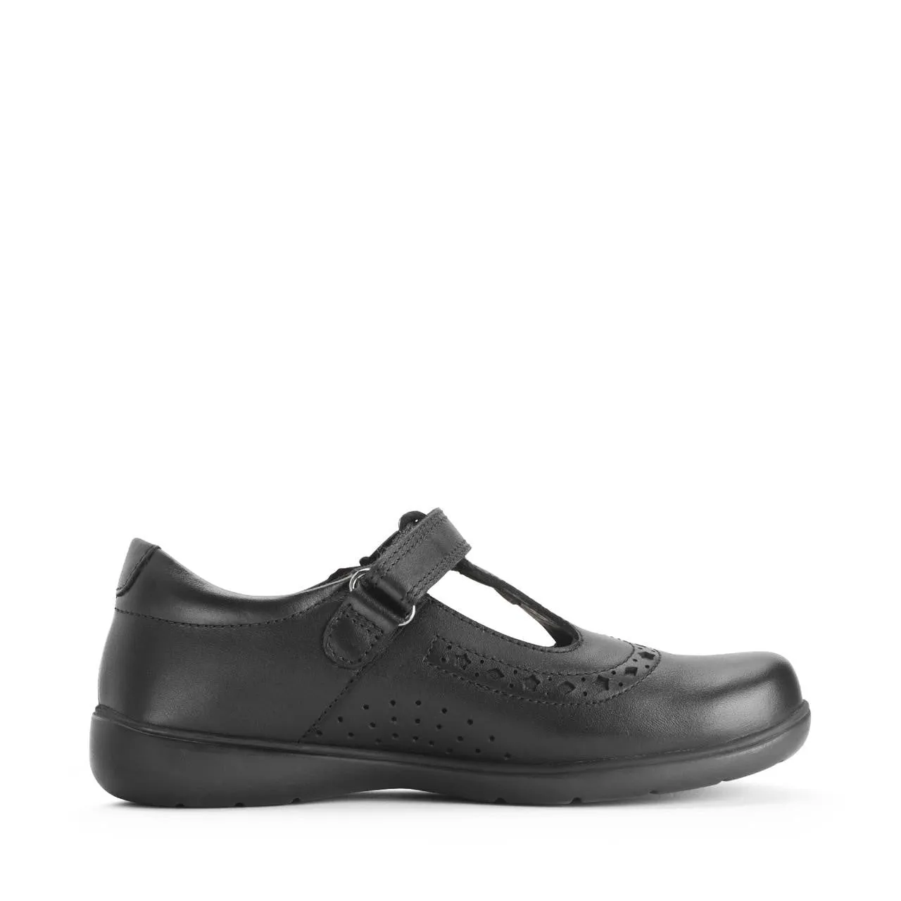 Start-Rite: Hope T-Bar Schuhschule - Schwarzes Leder