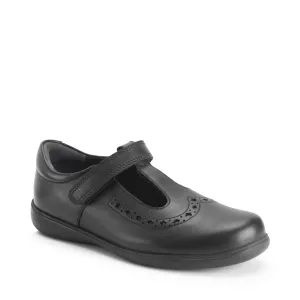 Start-Rite: Hope T-Bar Schuhschule - Schwarzes Leder