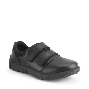 Start-Rite: Origin Klettverschluss-Schulschuhe - Schwarzes Leder