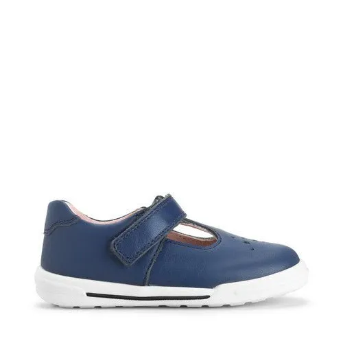 Start-Rite: Spielplatz - Marineblaues T-Bar-Schuh für Mädchen (Schmal)