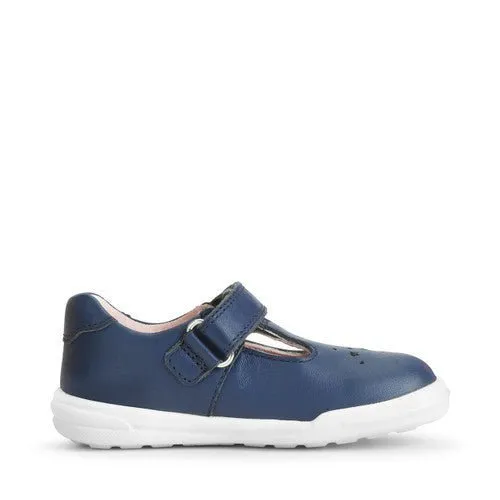 Start-Rite: Spielplatz - Marineblaues T-Bar-Schuh für Mädchen (Schmal)