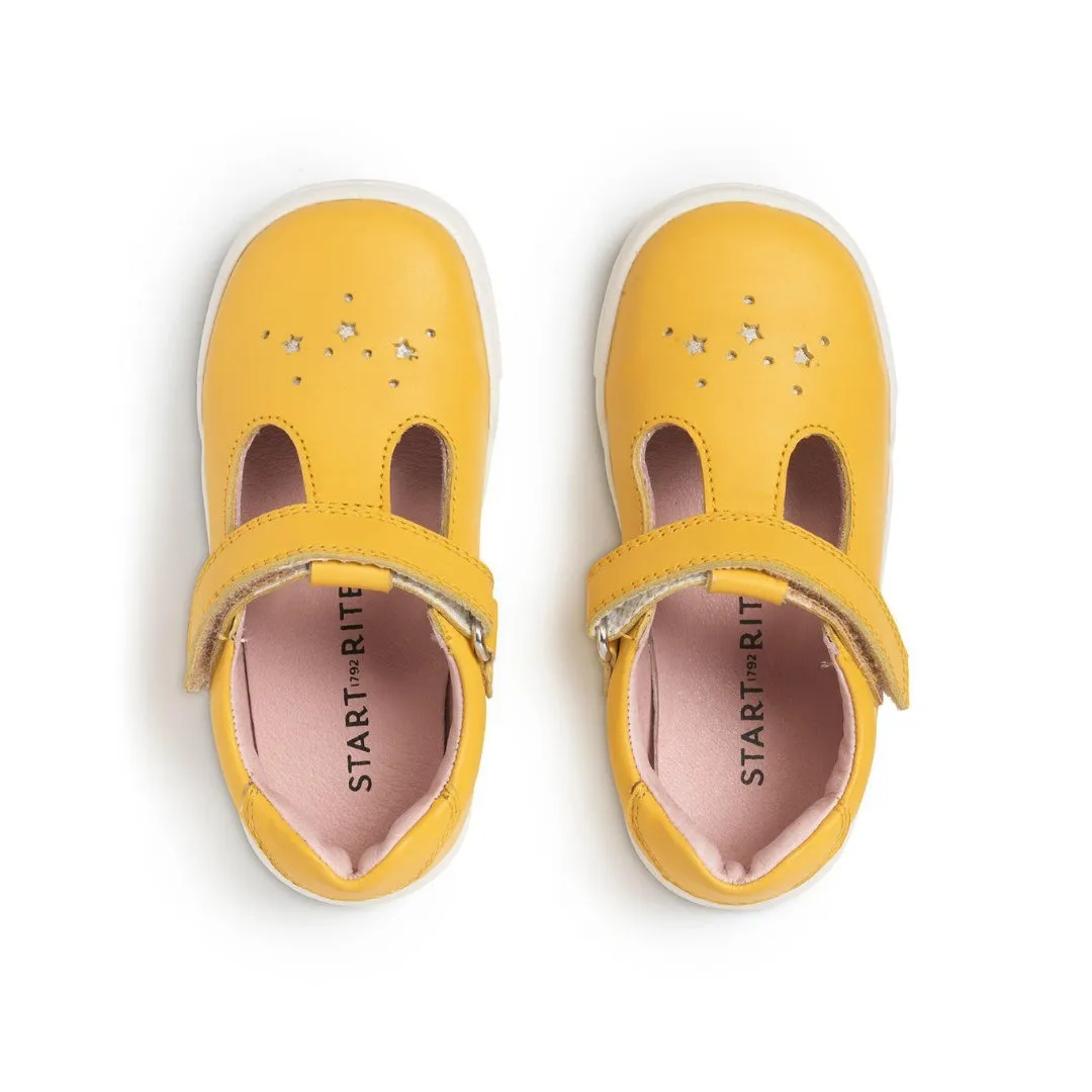 Start-Rite: Spielplatz T-Bar Schuhe - Gelbes Leder