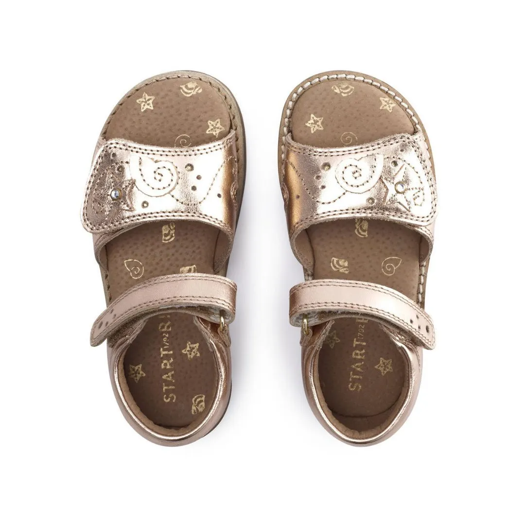 Start-Rite: Seepferdchen-Sandalen - Leder in Roségold