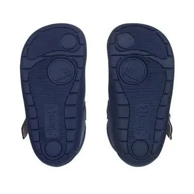 Start-Rite: Reiseverschluss Kinder-Erstlaufschuhe - Marineblau Leder