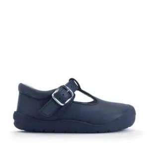 Start-Rite: Reiseverschluss Kinder-Erstlaufschuhe - Marineblau Leder