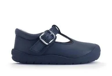 Start-Rite: Reiseverschluss Kinder-Erstlaufschuhe - Marineblau Leder