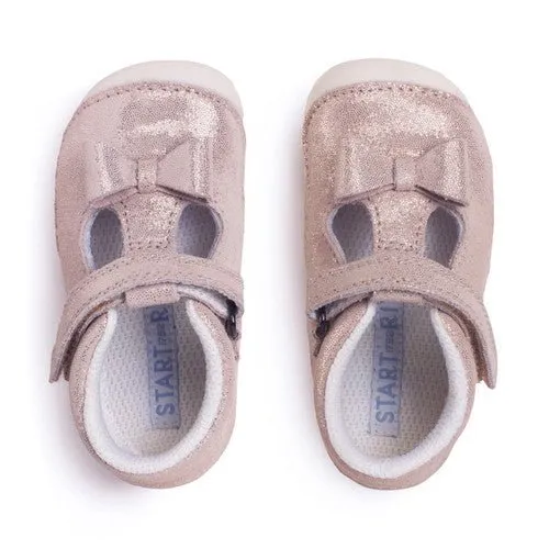 Start-Rite: Wriggle Blassgold Glitzer Pre-Walker