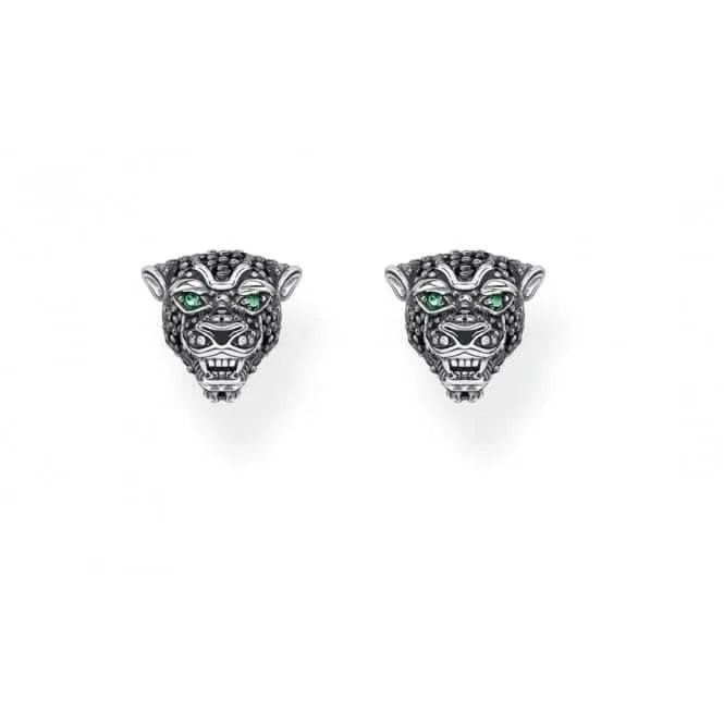Sterling Silber Schwarze Katzenohr-Stecker H2110-845-11 Thomas Sabo Ohrringe