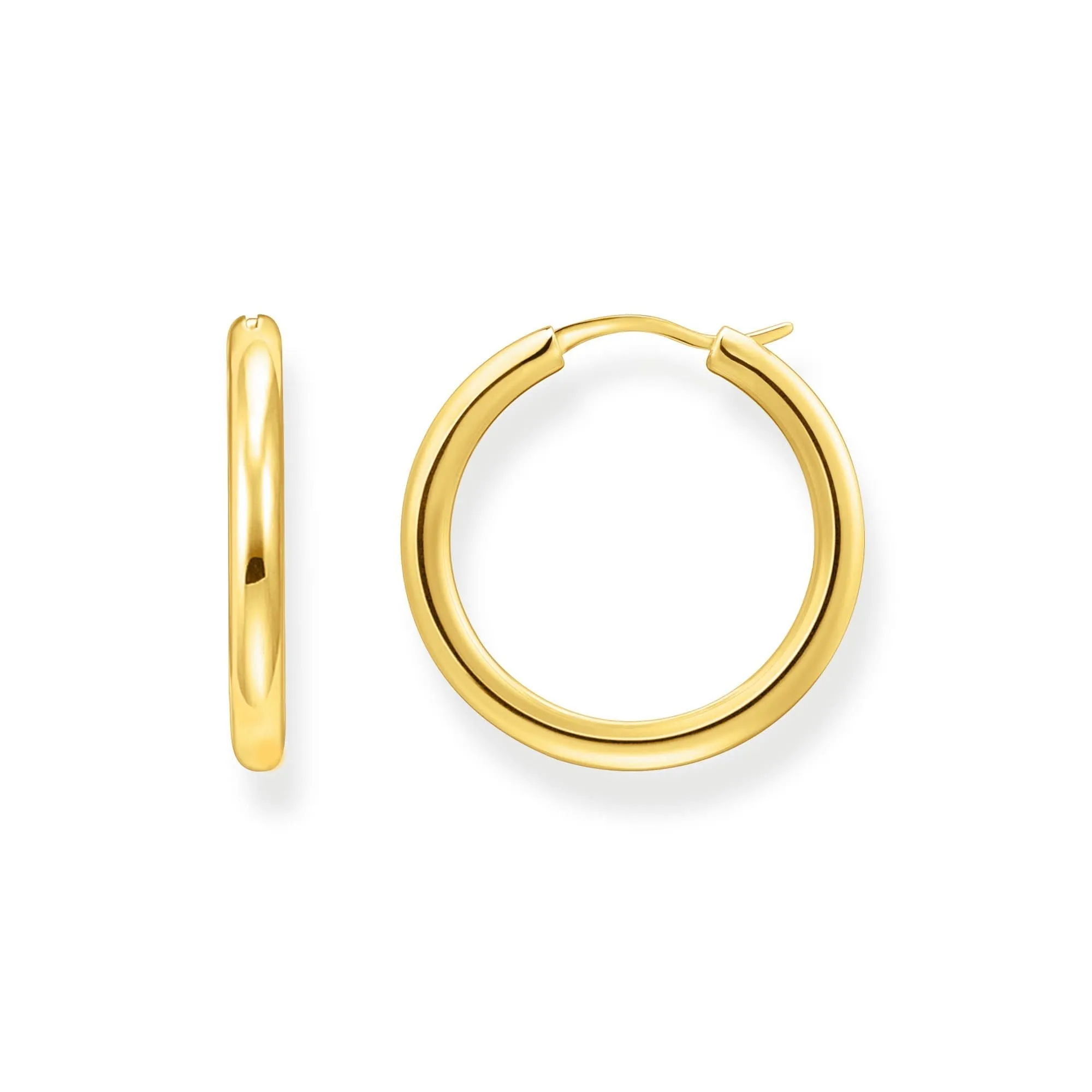 Sterling Silber Kühnheit Eleganz Vergoldete Klassische Creolen Ohrringe CR745-413-39 Thomas Sabo Ohrringe