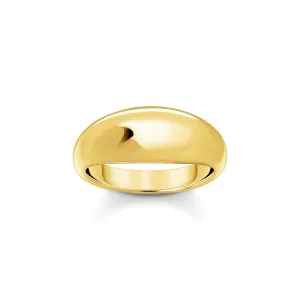Sterling Silber Kühnheit Eleganz Vergoldeter Zeitloser Ring TR2472-413-39 Thomas Sabo Ringe