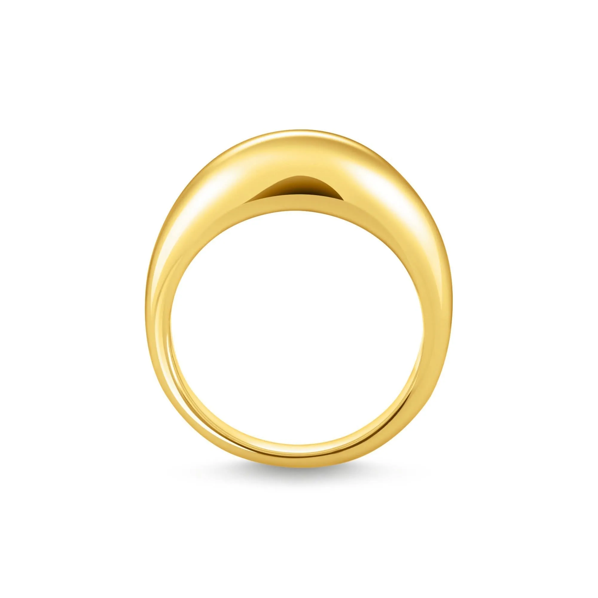 Sterling Silber Kühnheit Eleganz Vergoldeter Zeitloser Ring TR2472-413-39 Thomas Sabo Ringe