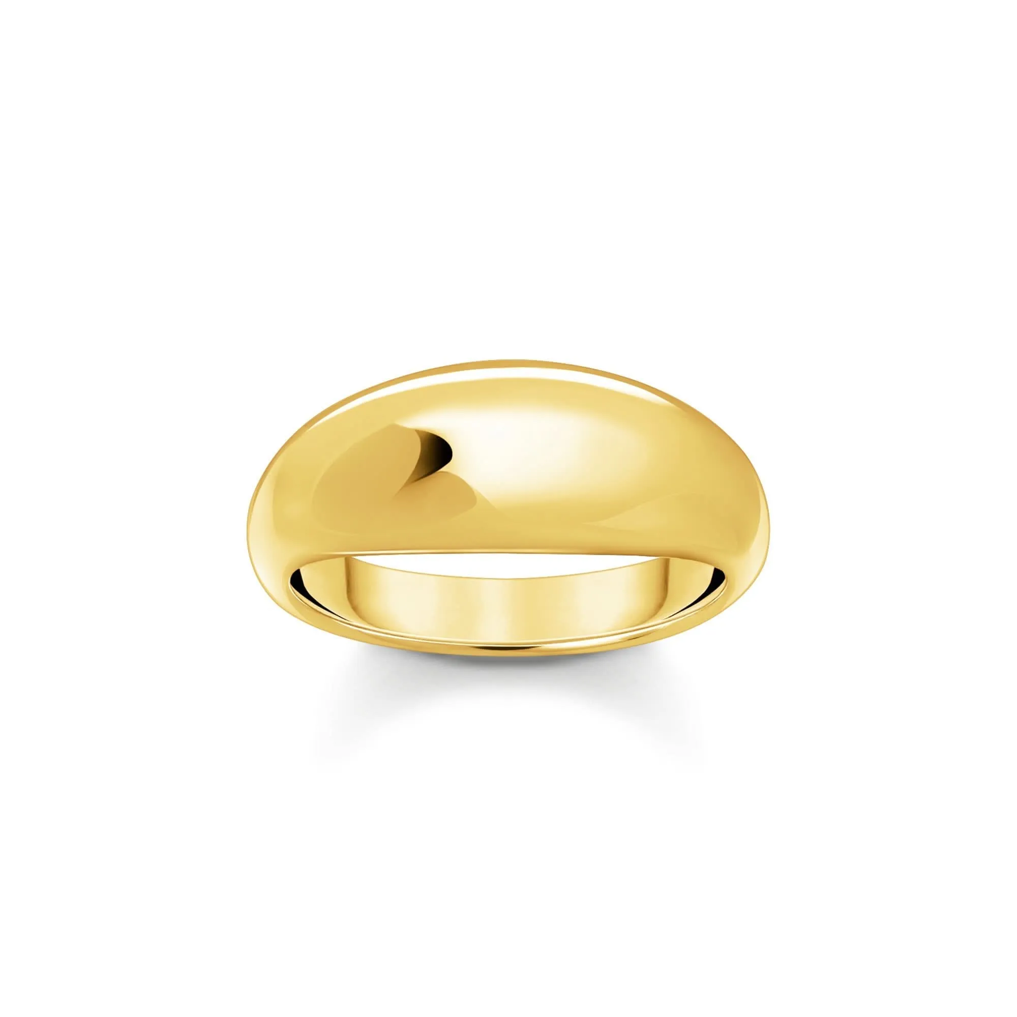 Sterling Silber Kühnheit Eleganz Vergoldeter Zeitloser Ring TR2472-413-39 Thomas Sabo Ringe