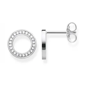 Sterling Silber Kreise Große Ohrstecker H1947-051-14 Thomas Sabo Ohrringe