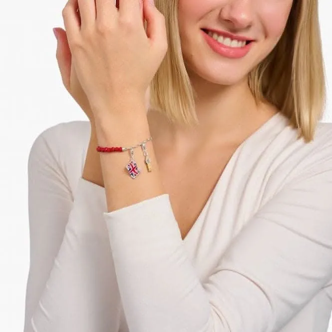 Sterling Silber Emaille LONDON Big Ben Anhänger 2121-691-19 Thomas Sabo Sammelbare Charms